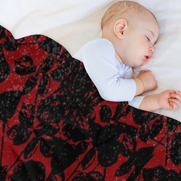 DeMo Violator Texture Black & Red Comfort Throw Blanket