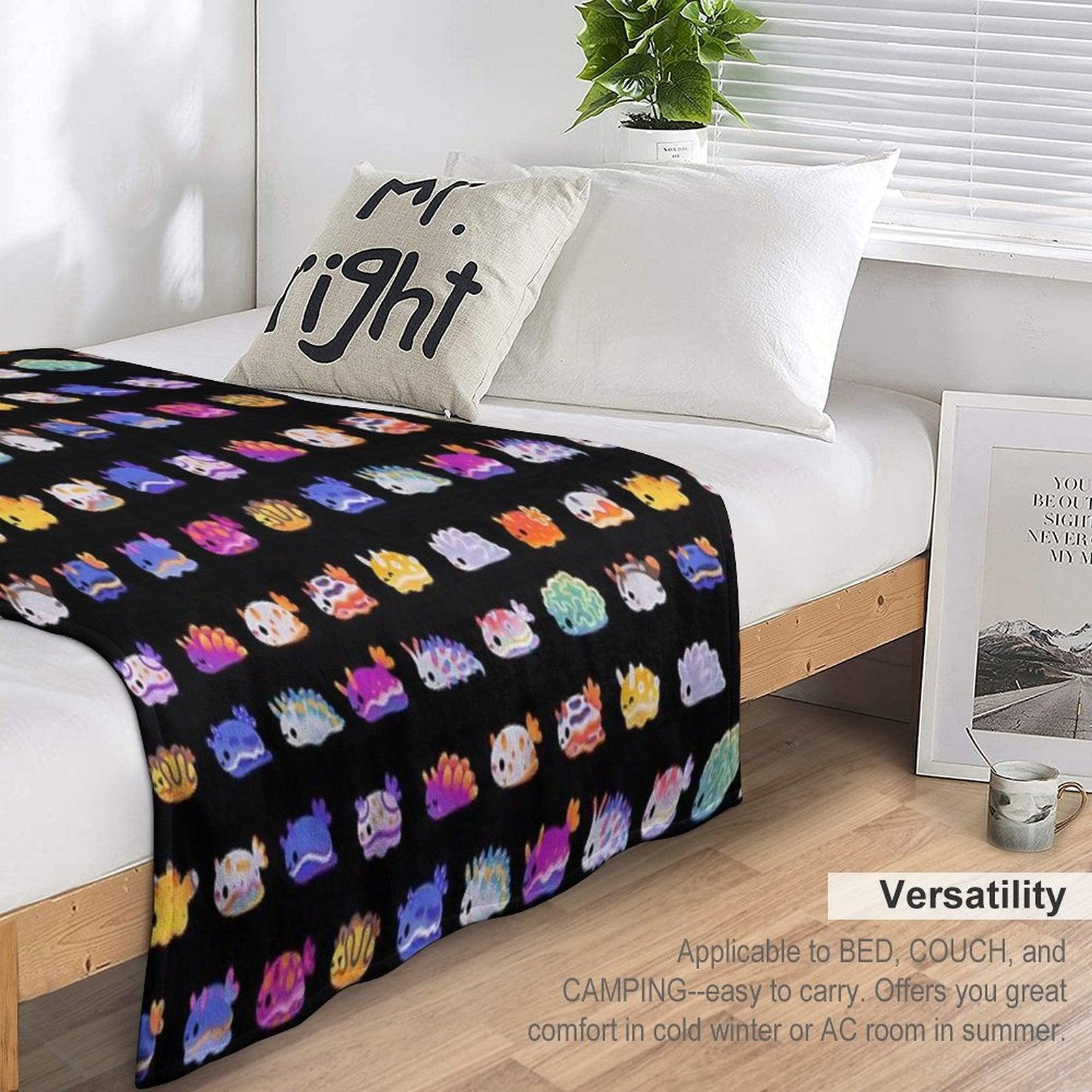 Sea Slug Day Throw Blanket