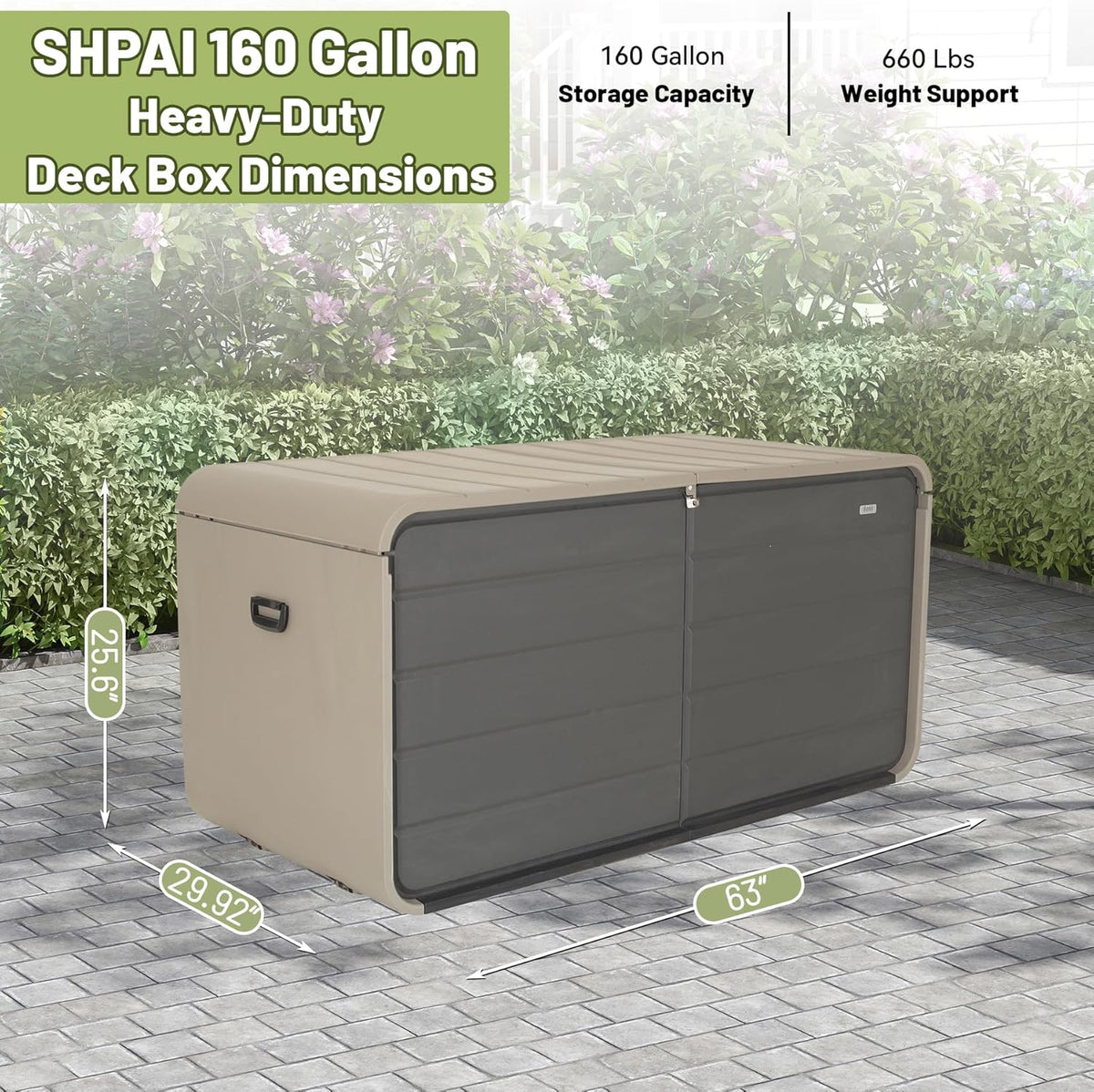 Resin Deck Box 160 Gallons