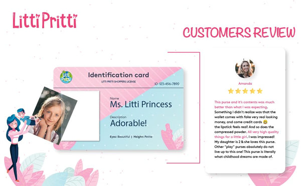 Litti Pritti Play Purse for Little Girls