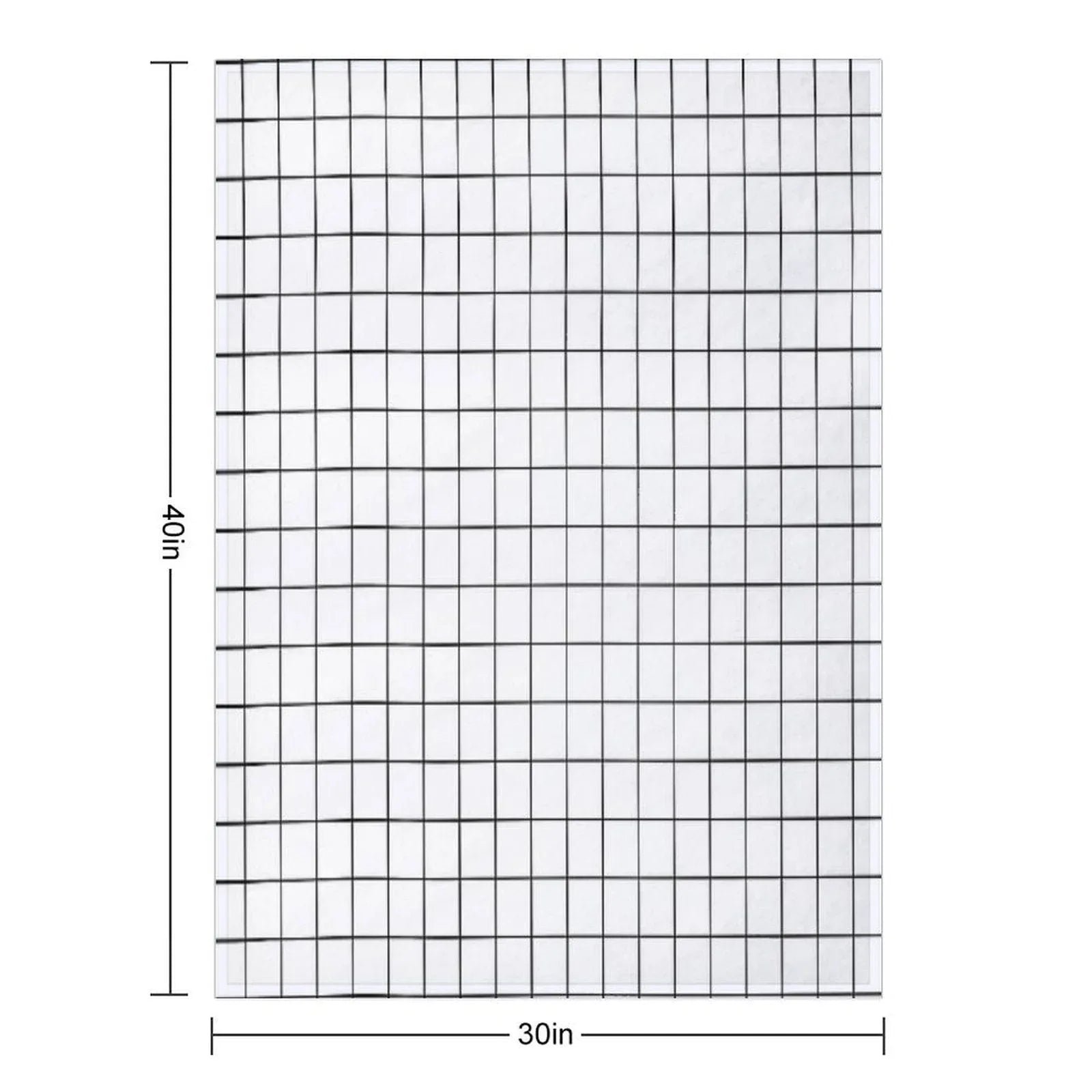 White Grid Throw Blanket