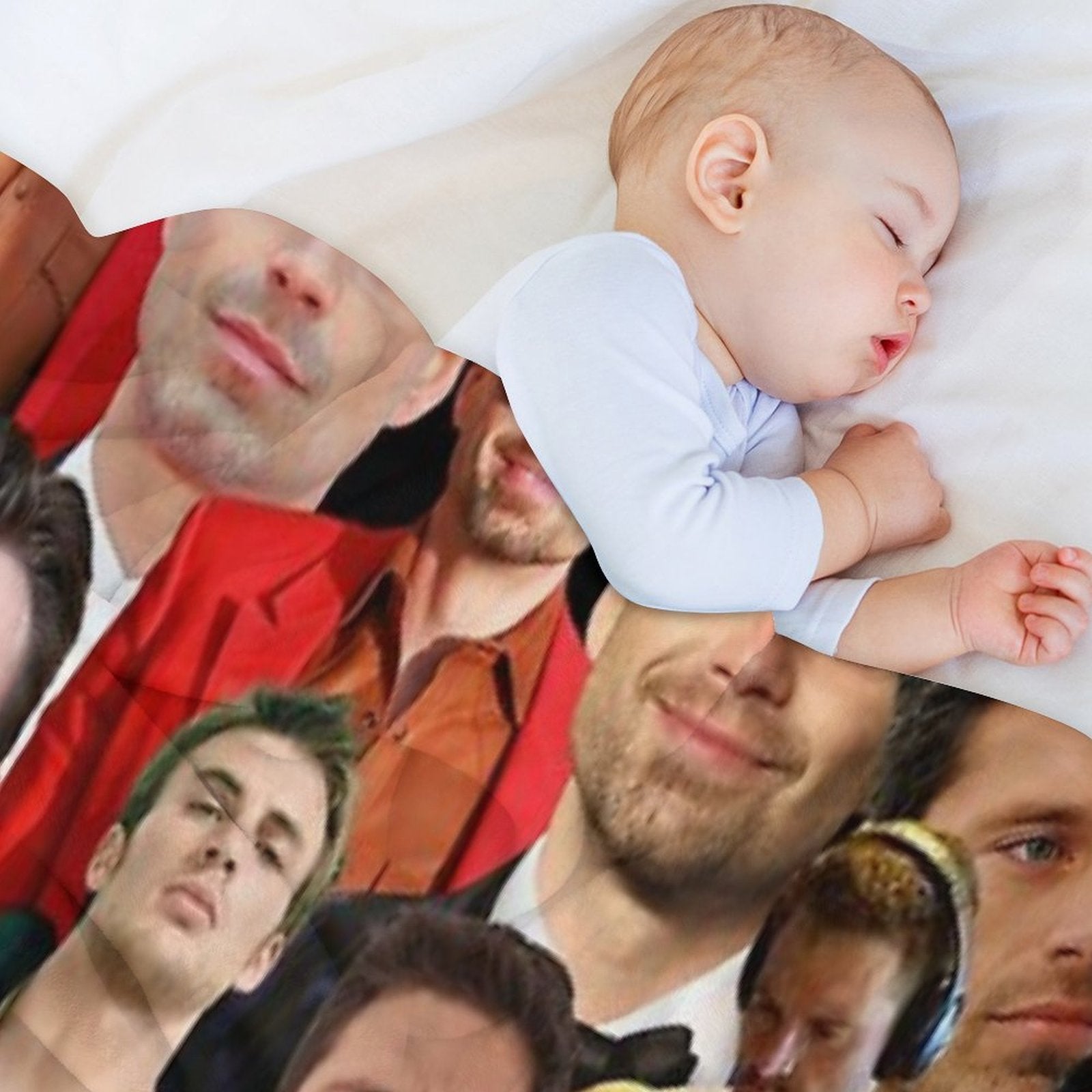 Chris Evans And Sebastian Stan Photo Collage Versatility Throw Blanket
