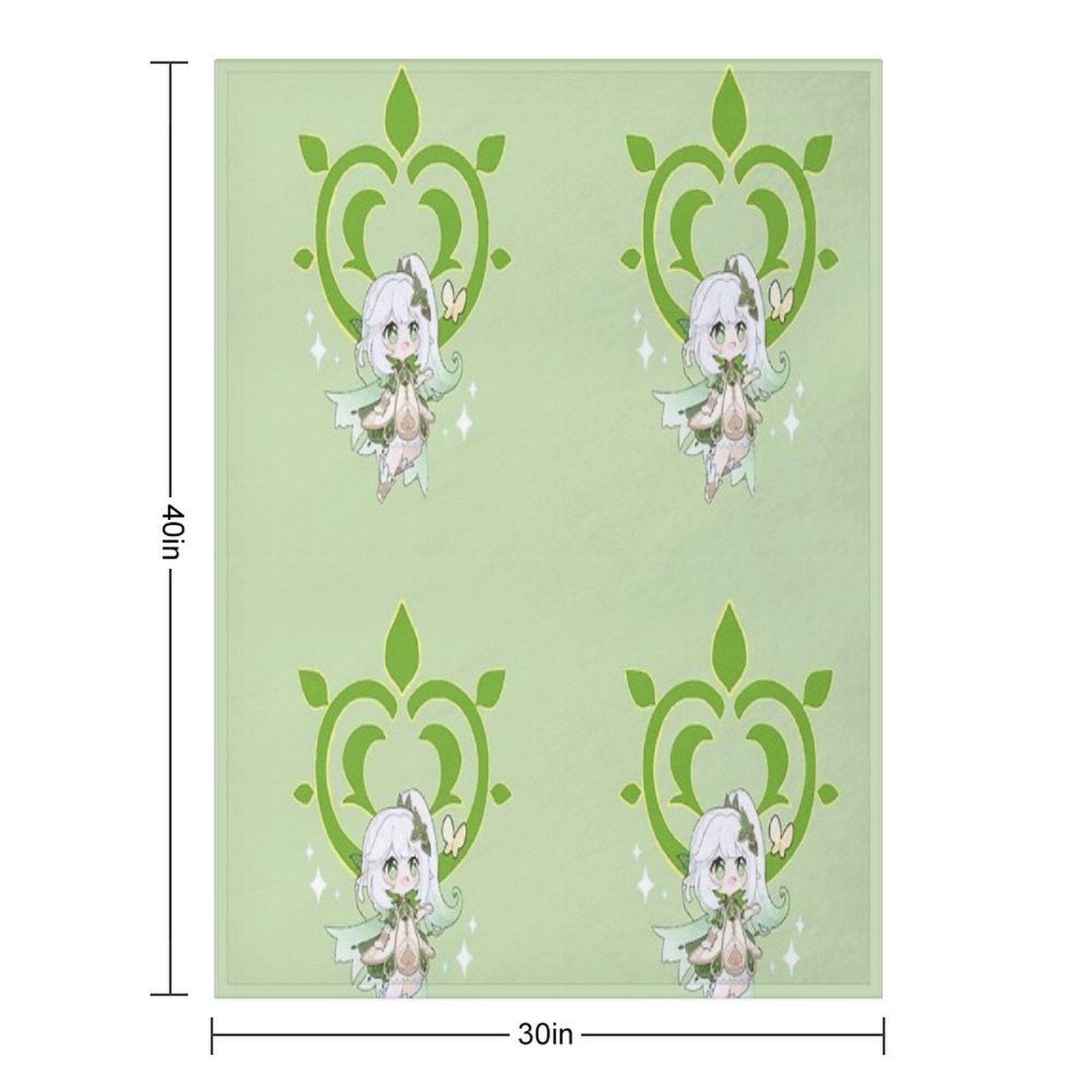 Dendro Archon. Genshin Impact. Nahida Throw Blanket