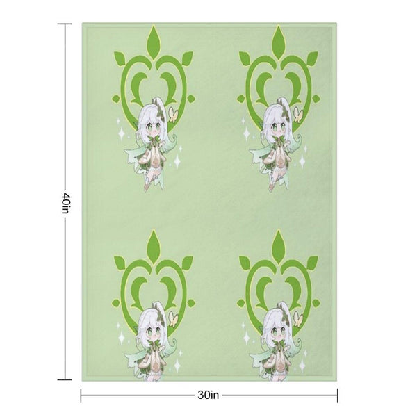 Dendro Archon. Genshin Impact. Nahida Throw Blanket