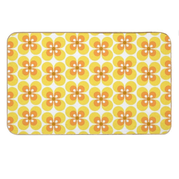 70s Harvest Pattern 4 Bath Mat