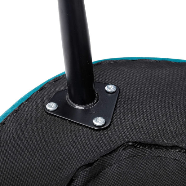 Indulgent Teal Velvet Tufted Oblong Ottoman 22.5X15