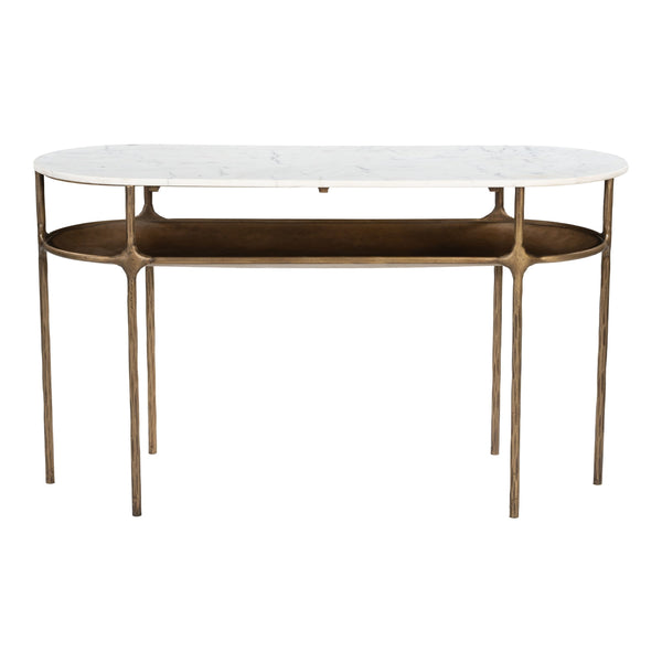 Bild Console Table White & Brass