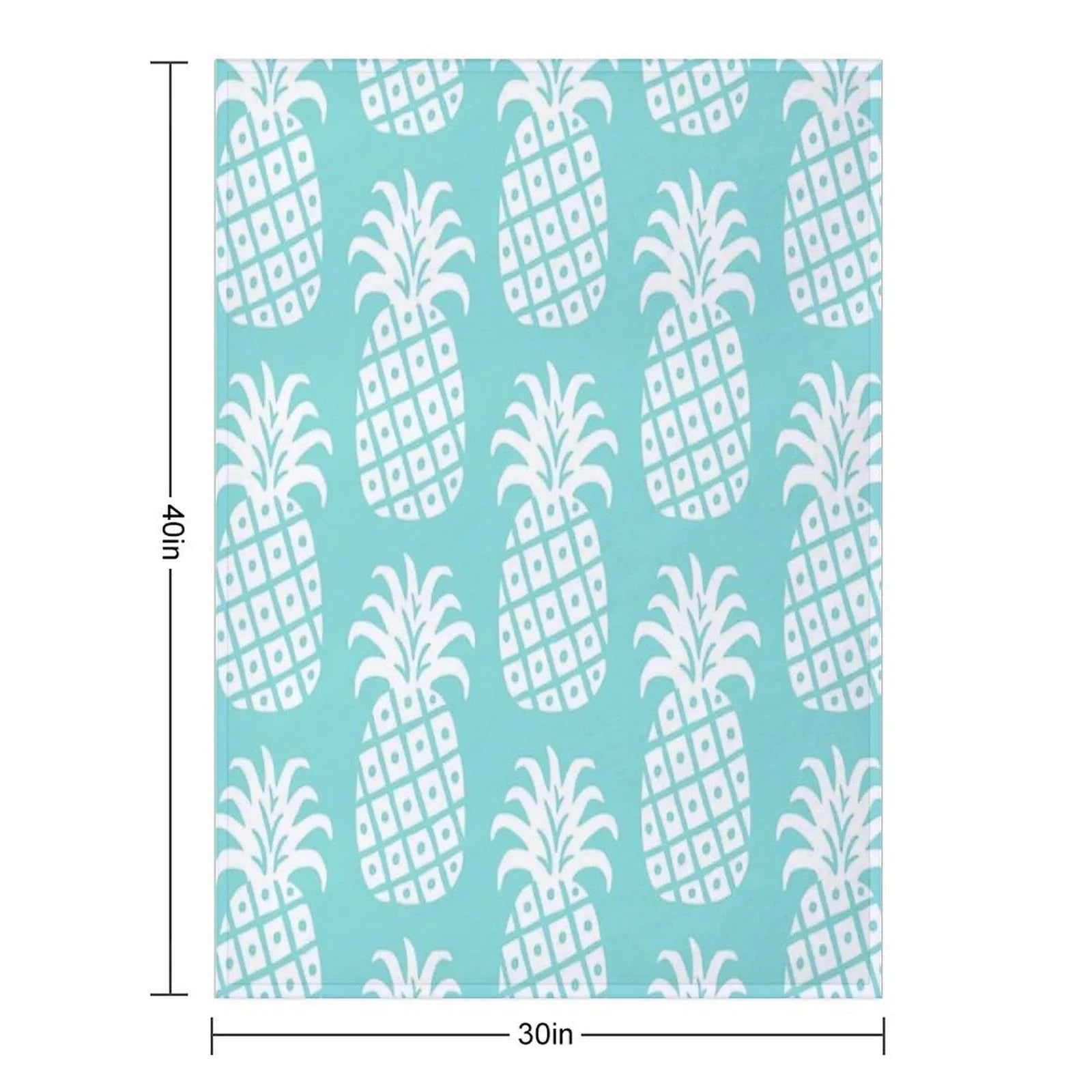 Retro Mid Century Modern Pineapple Pattern 187 Throw Blanket