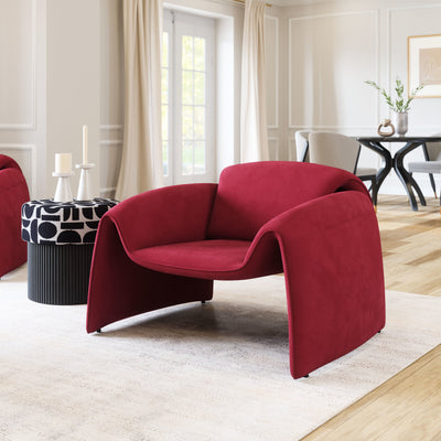 Horten Accent Chair Red by Zuo Modern