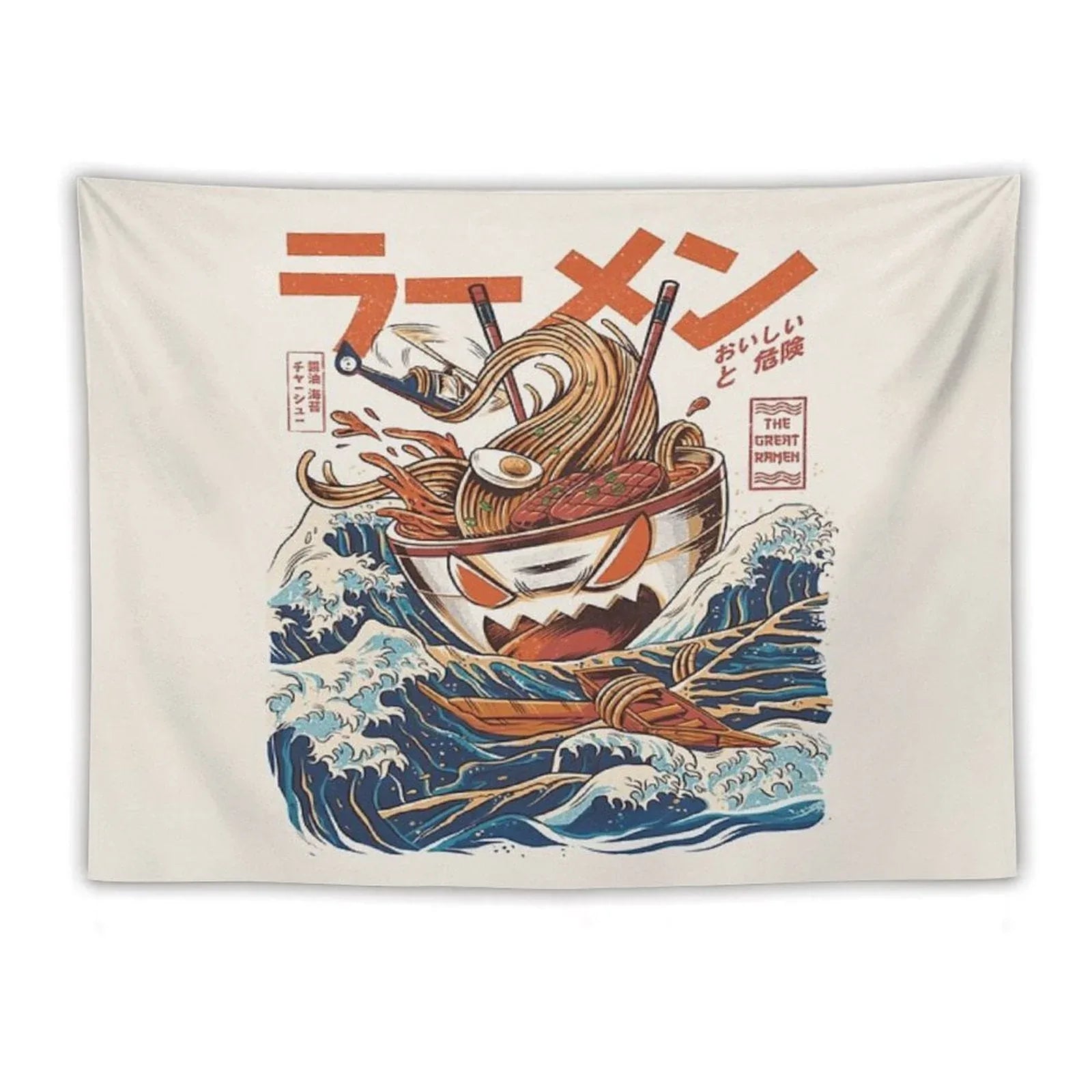The Great Ramen Off Kanagawa Tapestry