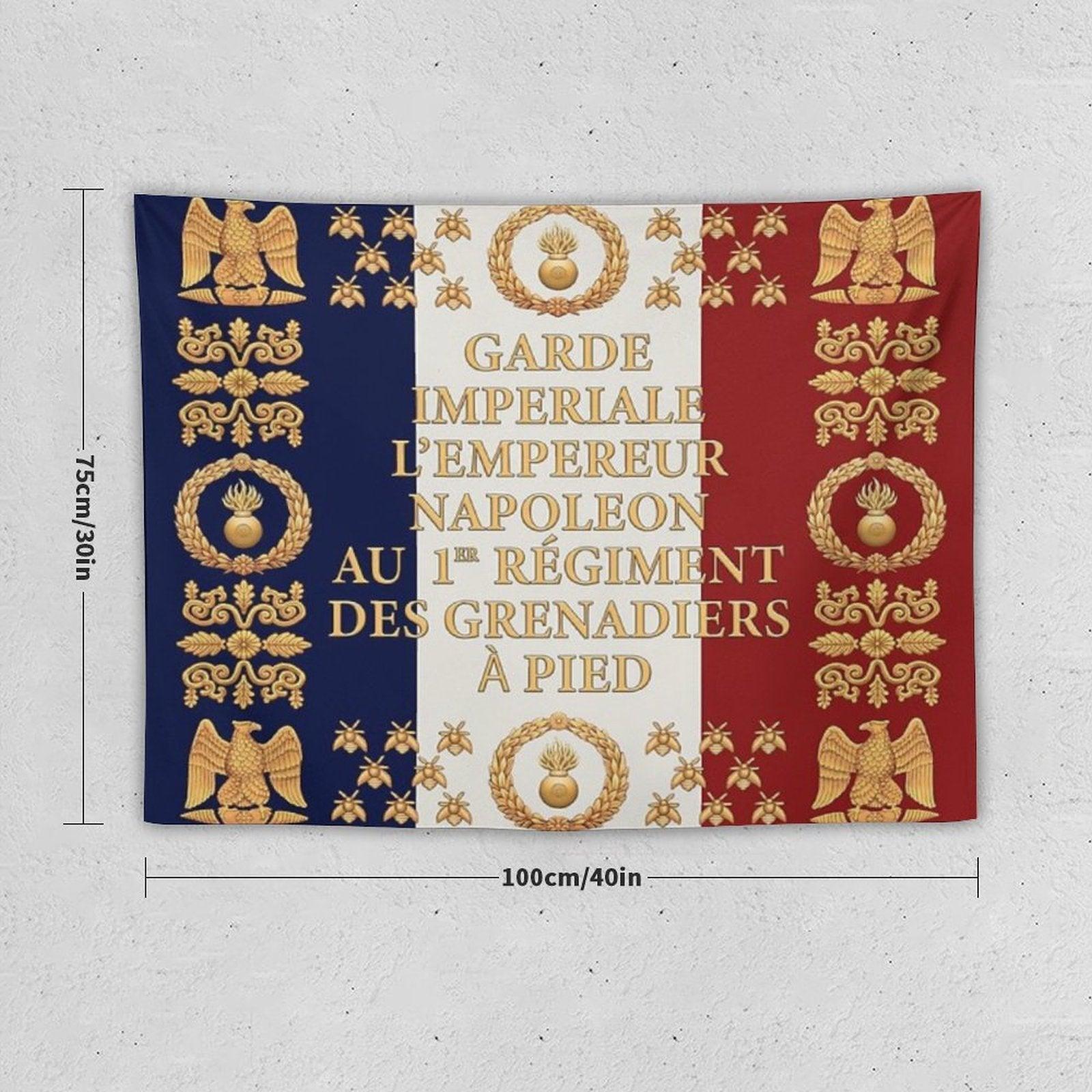 Napoleonic French 1er Garde Imperiale Flag Tapestry