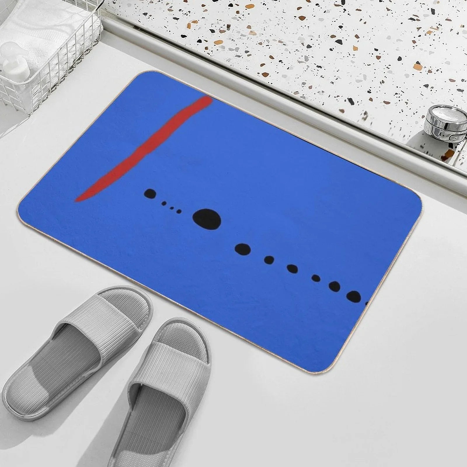 Bleu II - Joan Mirò  Stain-Proof Bath Mat