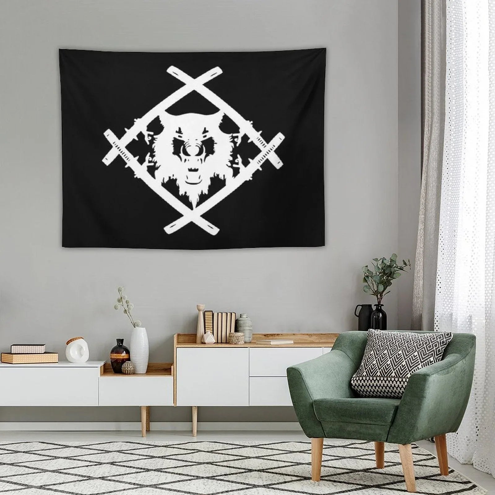 Xavier Wulf Merch Xavier Wulf Logo Tapestry