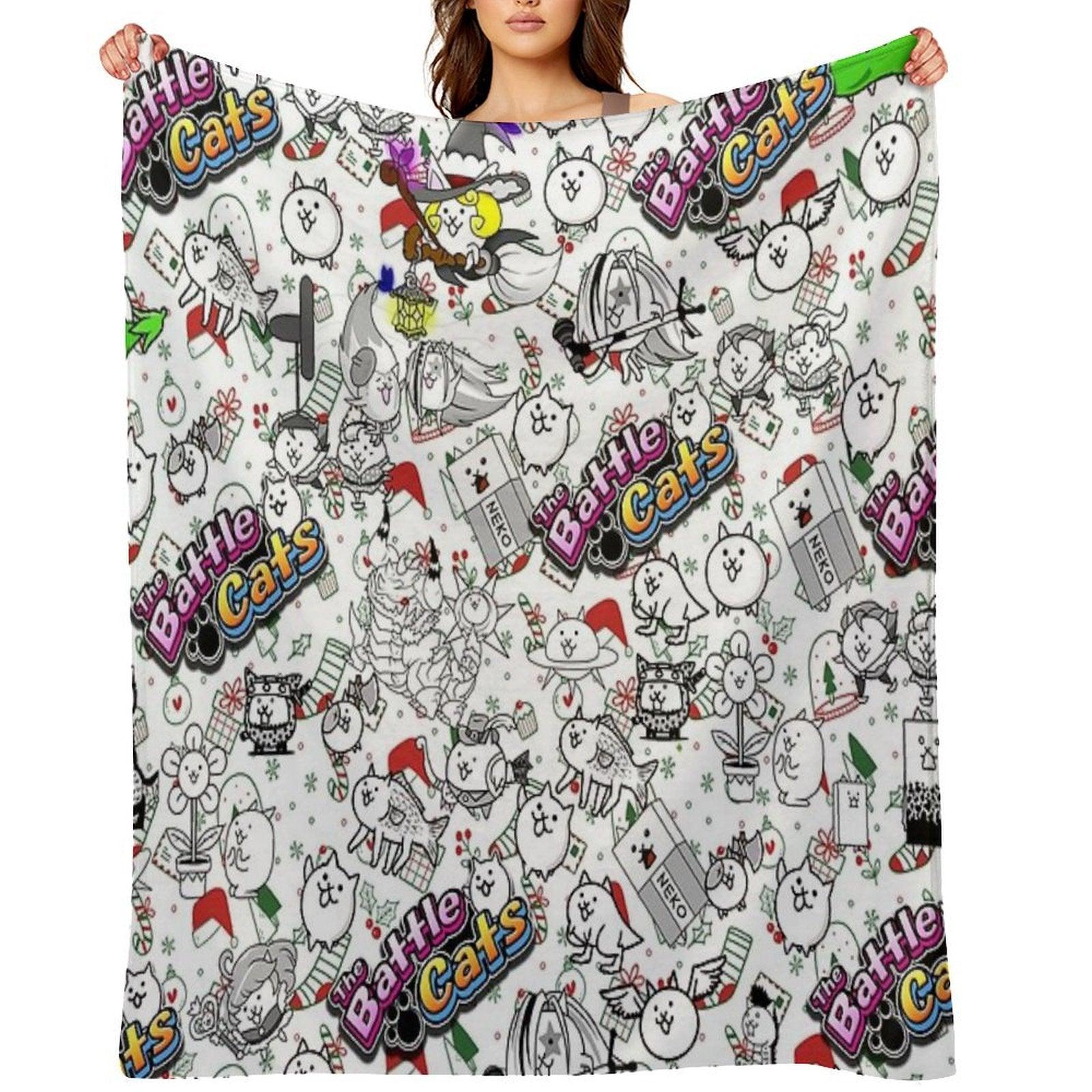 Battle Cats Throw Blanket