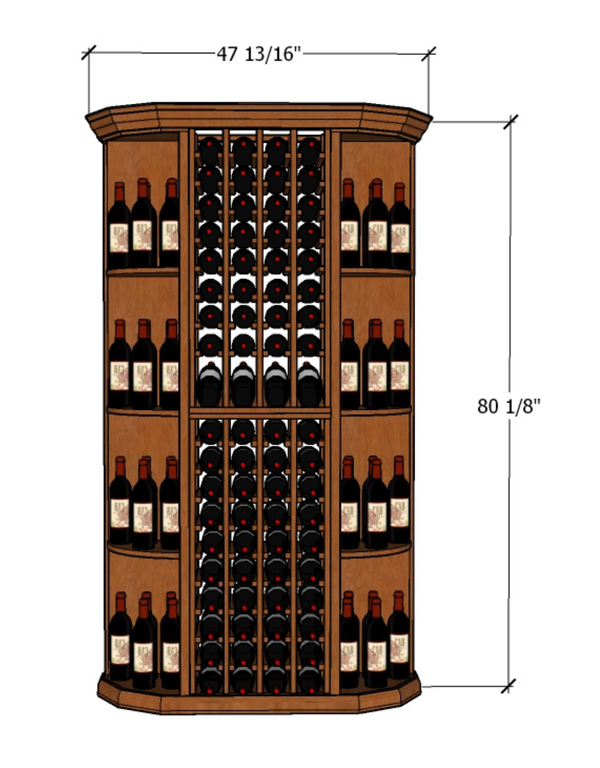 4 Foot Wine Cellar Storage System | 120 Bottle Capacity