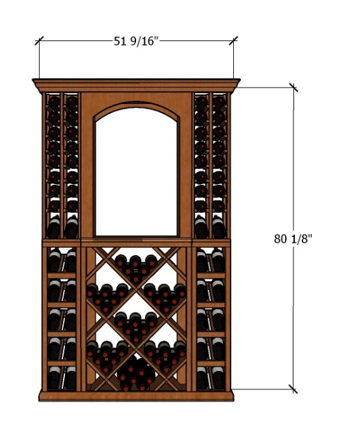 4 Foot Wine Cellar Storage System | 134 Bottle Capacity