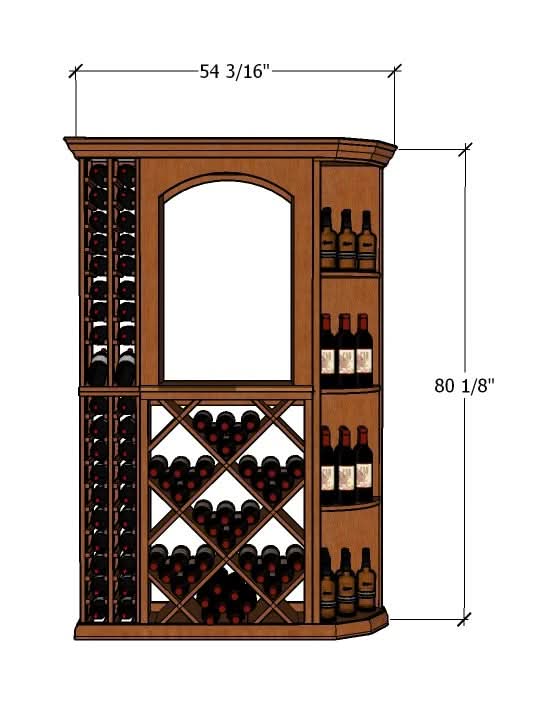 4 Foot Wine Cellar Storage System | 148 Bottle Capacity