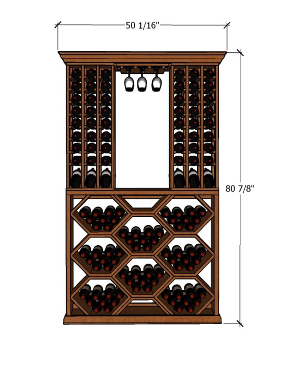 4 Foot Wine Cellar Storage System | 179 Bottle Capacity