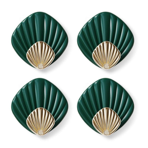 4pcs Creative Shell Shape Wall Hanging Hook Punch-free Strong Adhesive Hook Bathroom Kitchen Wall-mounted Seamless Sticky Hook  Shell Hook Non-Punching Strong Adhesive Adhesive Hook Bearing Door Behind Wall Bathroom Kitchen Key Holder