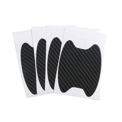 4Pcs/Set Car Door Sticker Carbon Fiber Scratches Resistant Cover Auto Handle Protection Film Exterior Styling Accessories New Car Door Handle Cup Scratch Protector Scratches Protective Films Clear Side Sticker Scratches Car Door Protector Films
