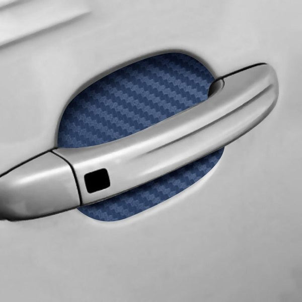 4Pcs/Set Car Door Sticker Carbon Fiber Scratches Resistant Cover Scratches Resistant Cover Auto Handle Protection Film Exterior Styling Accessories Door Sticker Carbon Fiber Scratches Resistant Cover Car Handle Protection Film Exterior Styling Accessories