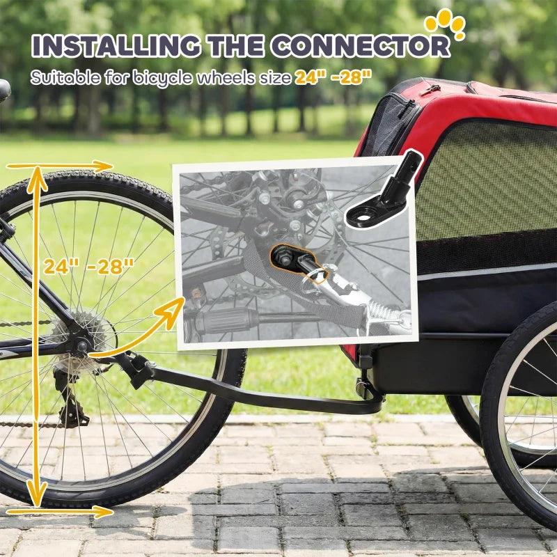 Dog Bike Trailer, Pet Cart Bicycle Carrier with 20