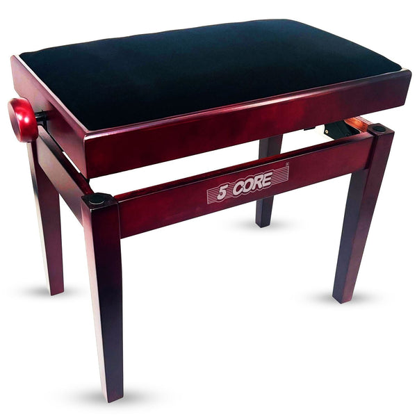 5 Core Adjustable Piano Bench Thick 3.25