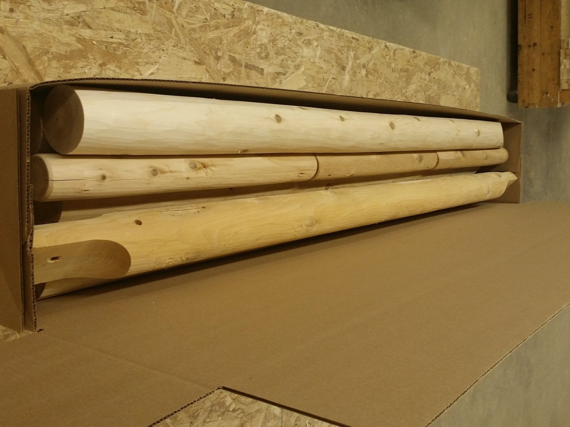 Rustic Log Swing Set