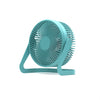 5 Inch USB Desktop Fan 360° Rotating Mini Adjustable Portable Electric Fan Summer Mute Air Cooler For Home Office Strong Wind Two Speed Modes Super Silent Mini Portable Desktop USB Cooler Cooling Fan - Blue