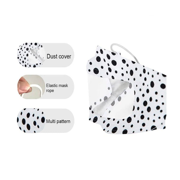 5-Pack: Custom Fashion Smile Communicator Face Mask