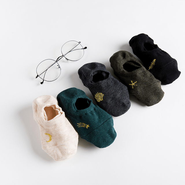 5 Pairs Cute Animal Spring Women Cotton Boat Socks Set Korean Style Funny Cat Dog Panda Low Cut Ankle Short Socks