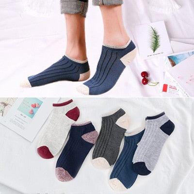 5 Pairs/Set Women's Cotton Happy Cute Cat Short Socks Print Cartoon Animal Casual Summer Socks Red Heart Funny Ankle Socks Pure Cotton Socks For Men And Women