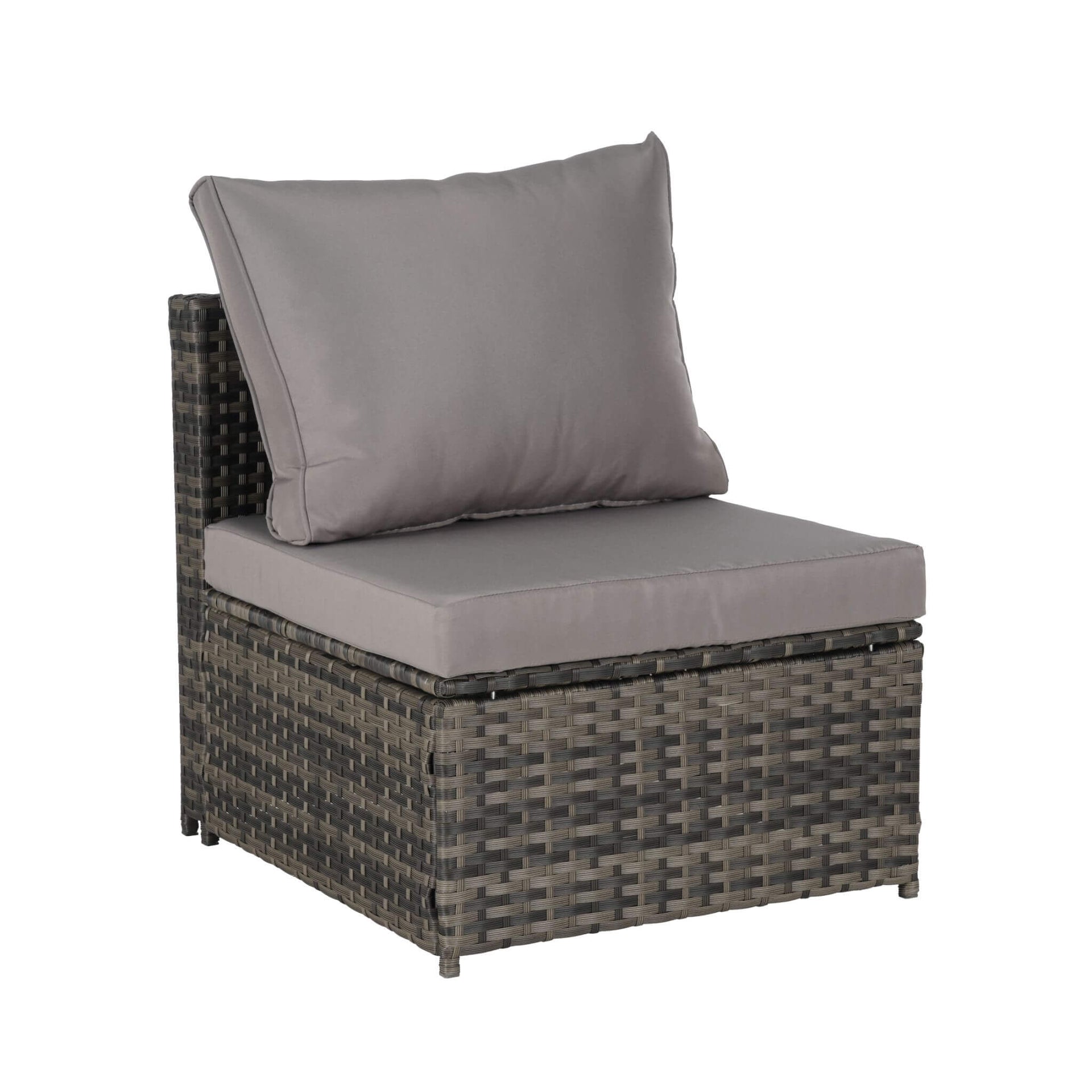 5-Piece Outdoor Patio Wicker Daybed Furniture Set With Retractable Canopy (SAK37816)