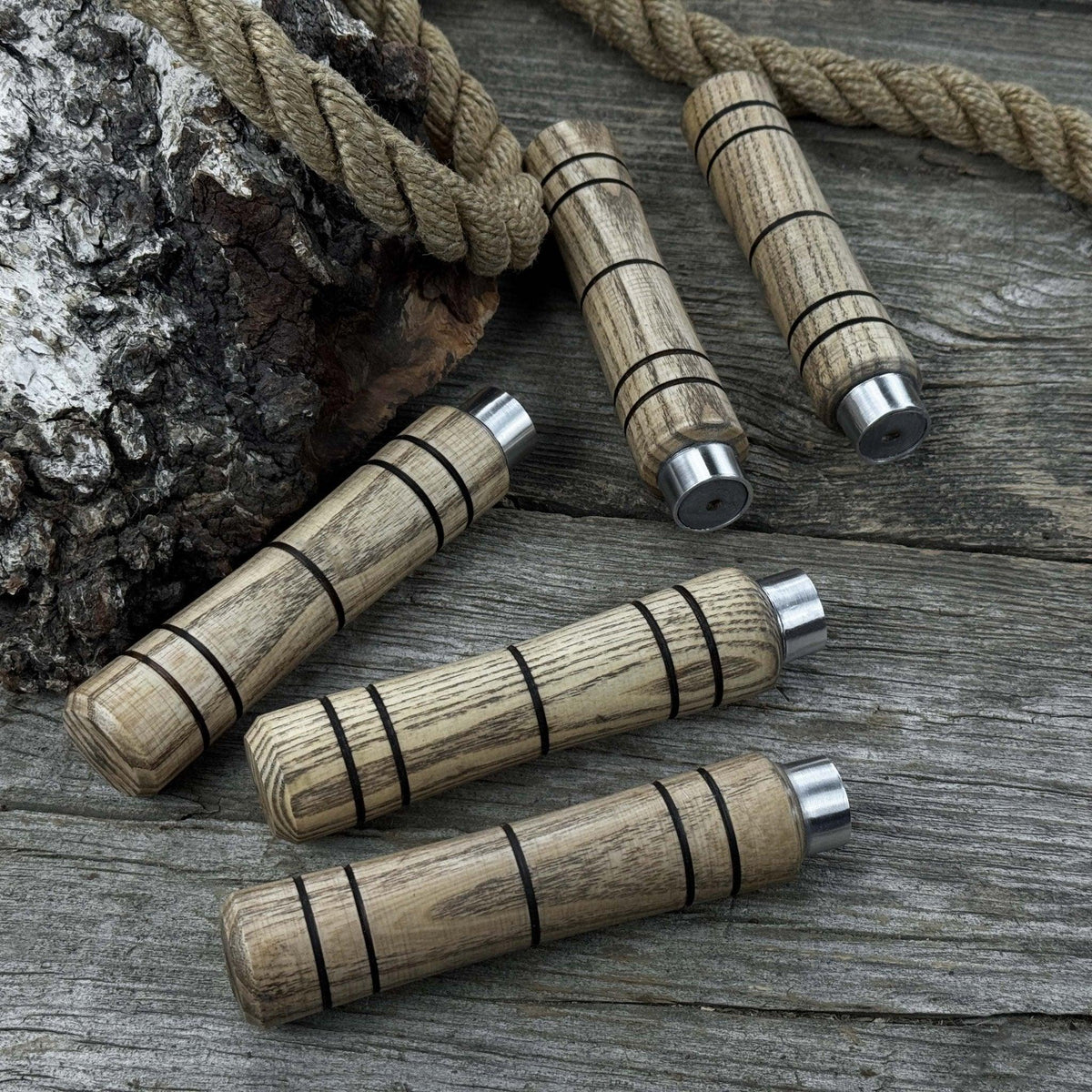 5-Piece Ash Wood Handle Set