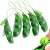 5-Piece: Edamame Keychain Squeeze Toy
