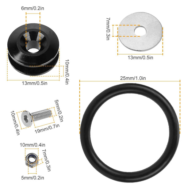 5-Set: Car Quick Release Bumper Fasteners