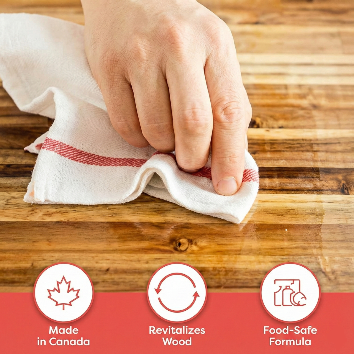 118ml Cutting Board Cream | 100% Canadian Beeswax & Mineral Oil | Food Safe Finish Beaver Wood Care