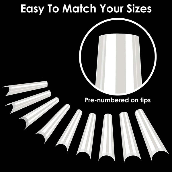 500-Piece: Long False Finger Nails