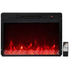 5000 BTU 23-Inch Electric Fireplace Insert with Remote Control and Brightness-Black
