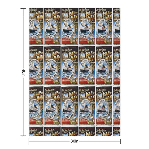 Isle of Man Gift-ready Throw Blanket
