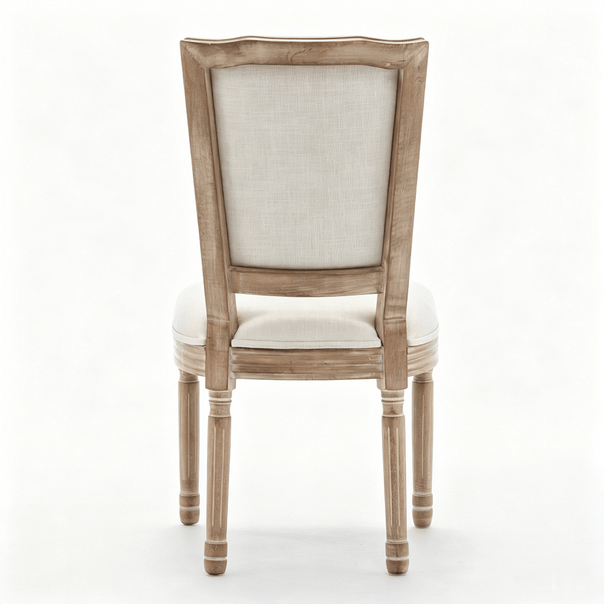Farmhouse Solid Wood Frame Dining Chairs with Cushioned