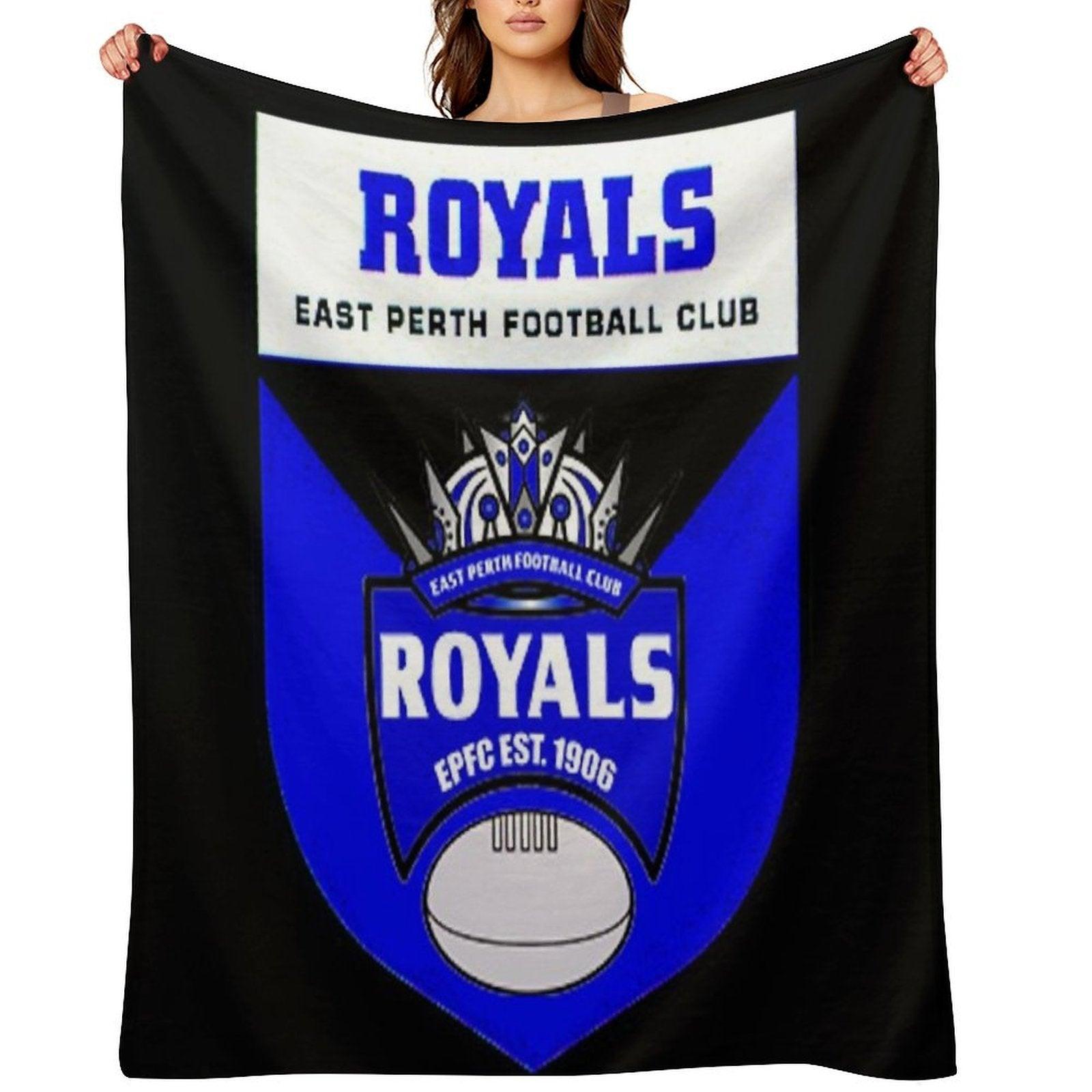 East Perth Football Club  AFL Australian Football Throw Blanket