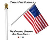 Flag Pole: Tangle Free Spinning Flagpole Residential or Commercial 6ft Flag Pole (White) - American Classic White