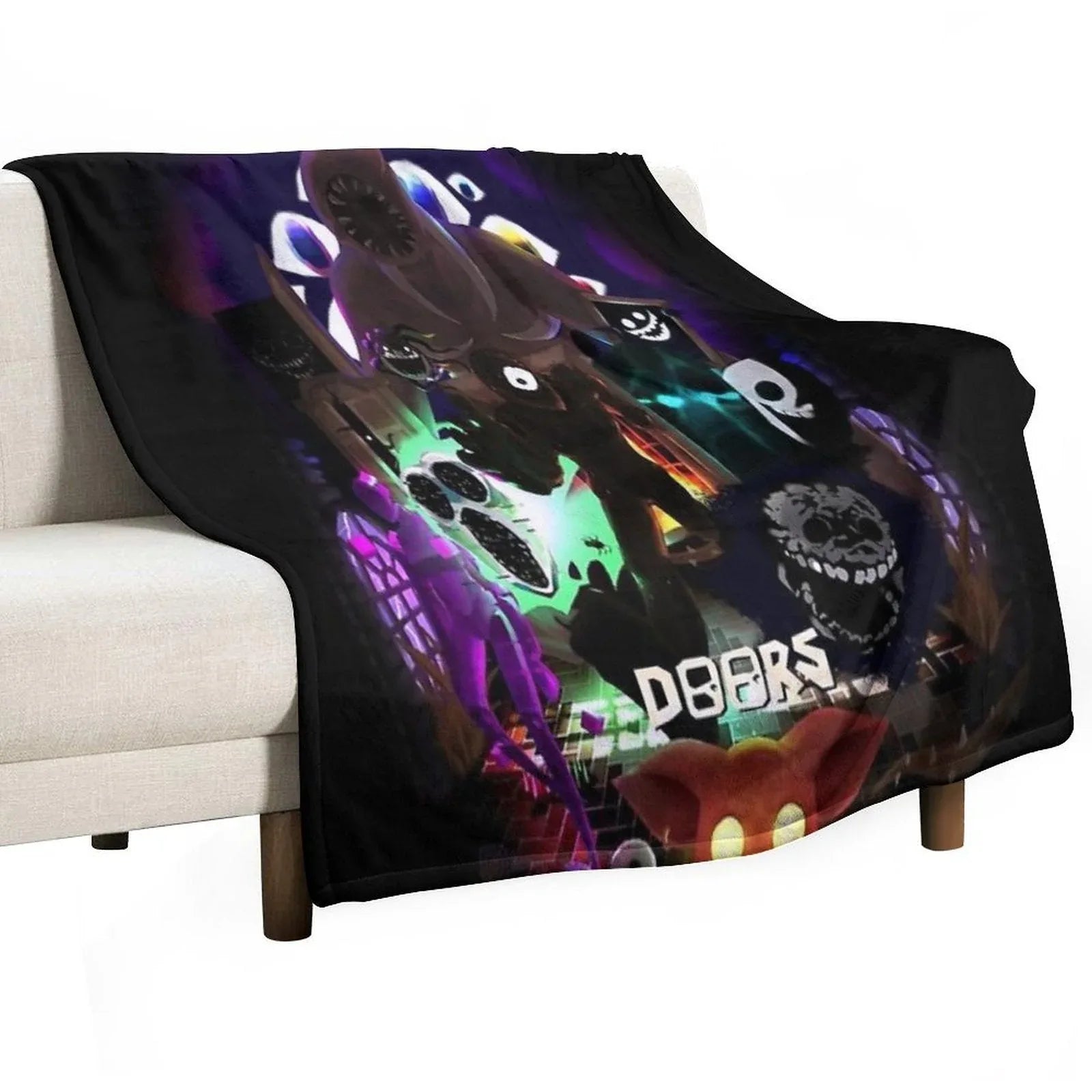 Roblox Doors Team Throw Blanket
