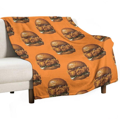 Popeyes Chicken Sandwich Compact Throw Blanket