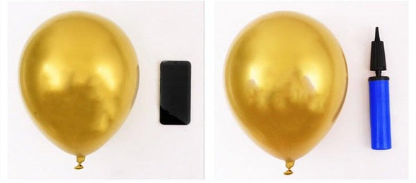 50/15pcs 10inch Gold Silver Black Metal Latex Confetti Balloons For Wedding Decorations  Birthday Party Decorations Bridal Showers Baby Showers