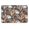 SKULLS ORANGE Bath Mat
