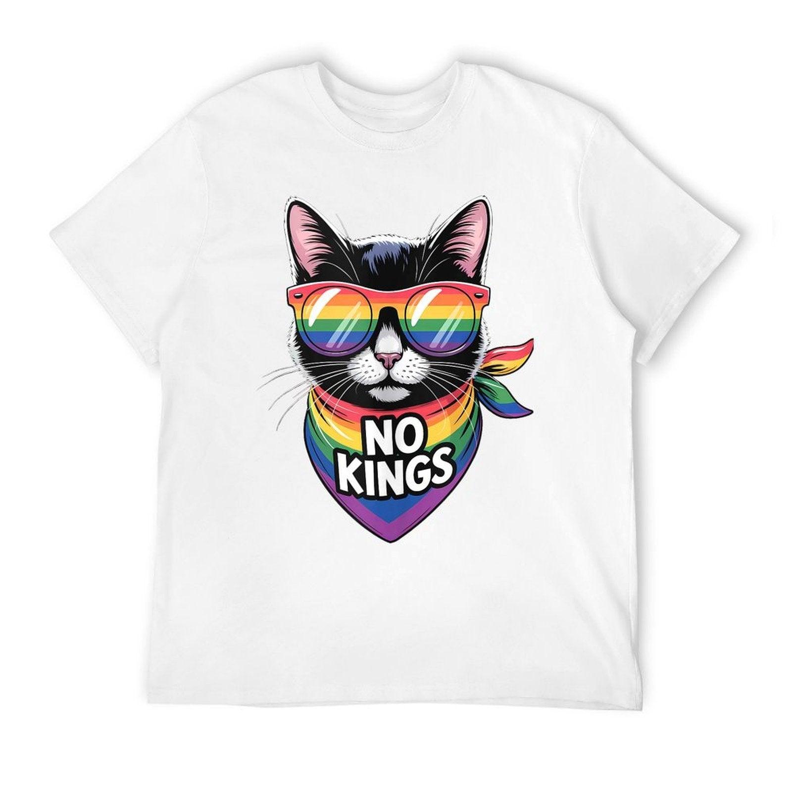 No Kings Pride Cat  Easy-care T-Shirt