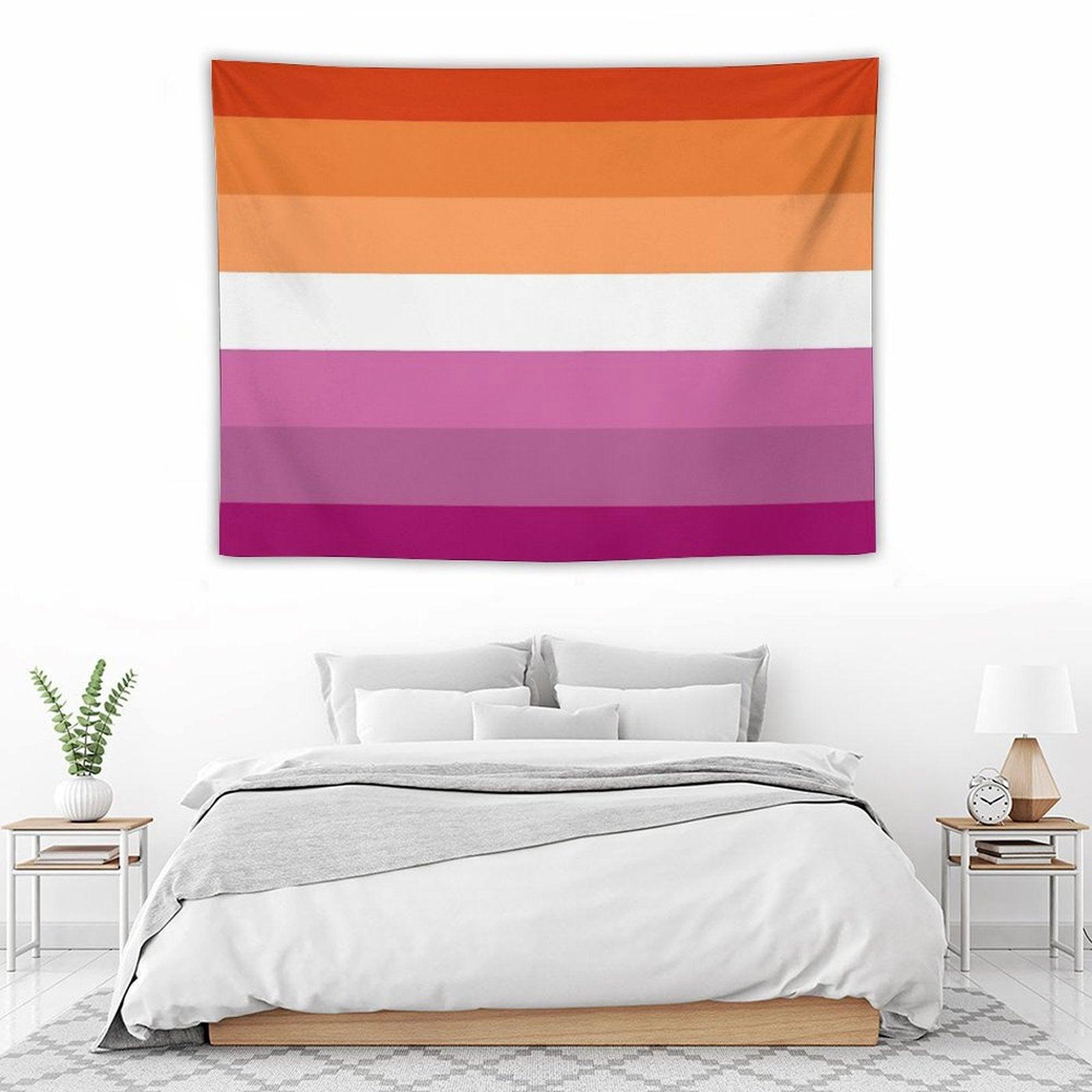 New Lesbian Flag Expanded Tapestry