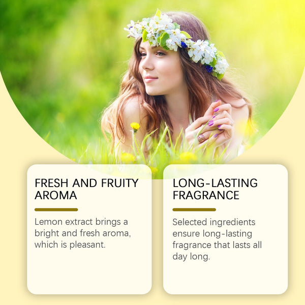 Lemon Fresh Yellow Perfume, Fresh Light Charming Charm Perfume Pheromone Fragrance Small Fruit Scent Perfume
